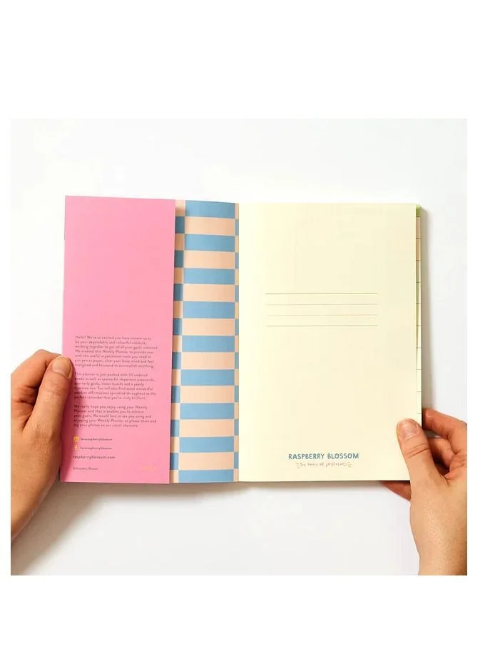 Raspberry Blossom A5 Weekly Planner