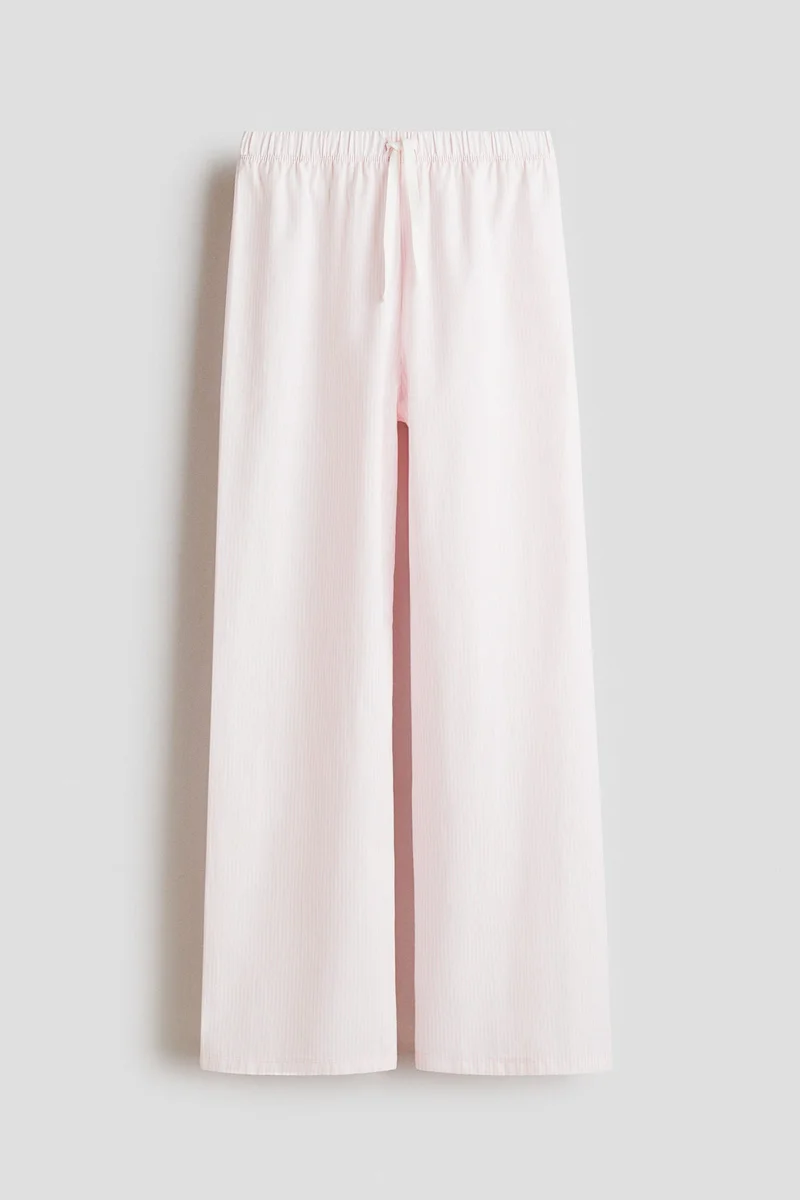 H&M Cotton poplin trousers