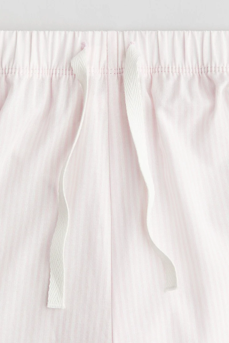 H&M Cotton poplin trousers