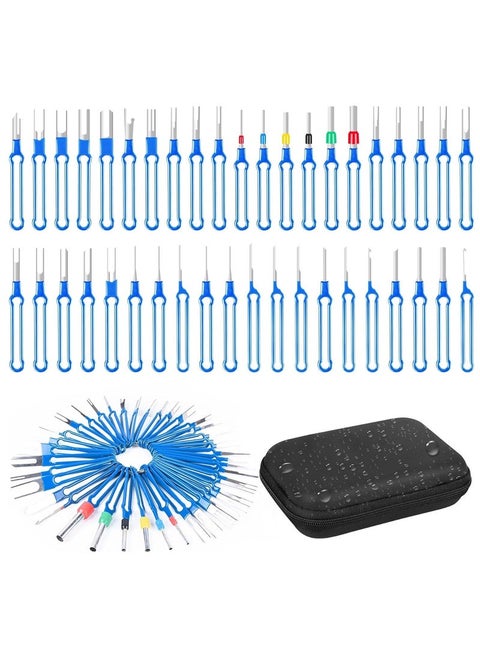PCS Terminal Removal Tool Kit, Upgraded Pin Extractor Tool, Terminal Ejector Kit, Electrical Wire Connector Pin Removal Tool Kit with a Protective Bag for Car Automotive Most Connector Terminal