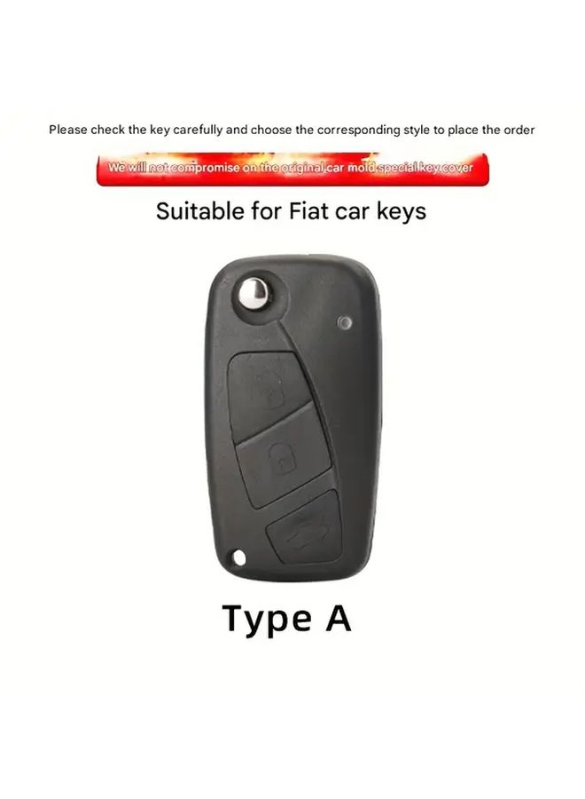 Type A Key Case Cover Protector for Fiat Cars with 3 Buttons - Image 2