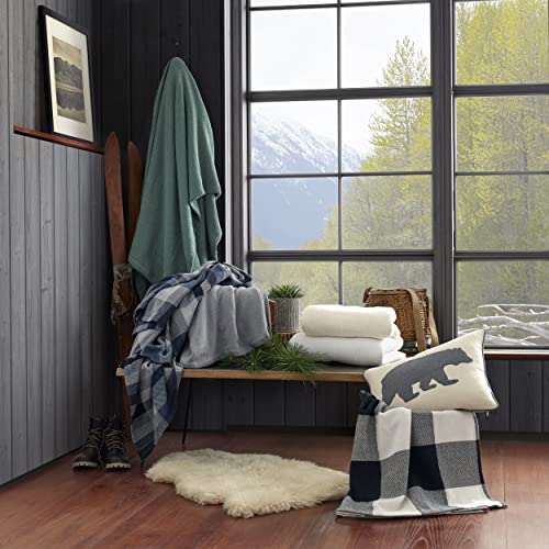 Eddie Bauer - King Size Blanket, 100% Soft Cotton Bedding for Year Round Comfort, Throw Blanket for Couch or Bed (Windsor Blue) - Image 3