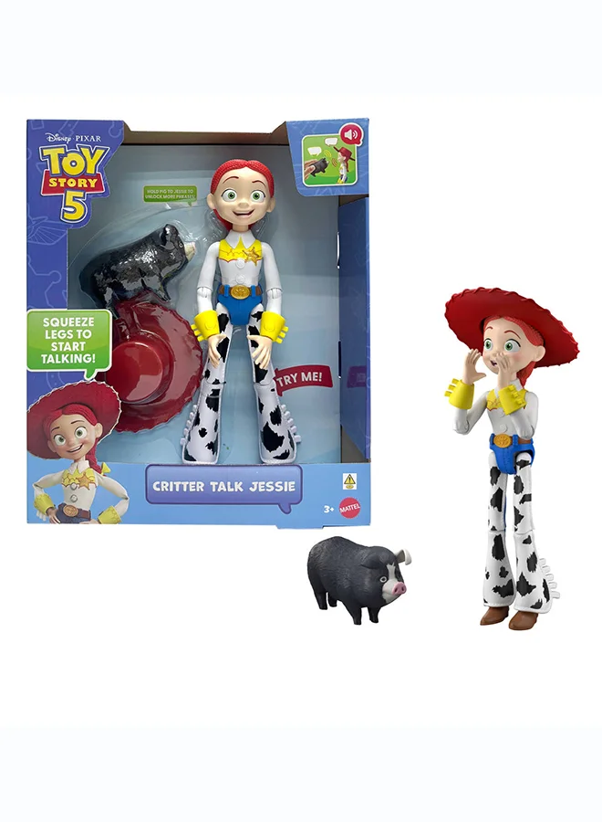 ​Mattel Disney and Pixar Toy Story 5 Critter Talk Jessie, 12 Inch Posable Action Figure Toy & Jimmy Dean, 35 Plus Movie Sounds & Phrases​