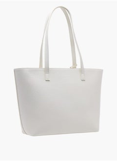 MISSY Women Embossed Monogram Tote Bag with Zip Closure and Coin Pouch  - Image 3