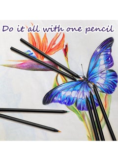 Y&D Black Wooden Rainbow Colored Pencils, 30 Pieces Pencils for Kids, 7 Color in 1 Multi Pencil Assorted Colors Drawing, Coloring, Sketching, Art Supplies  - Image 4