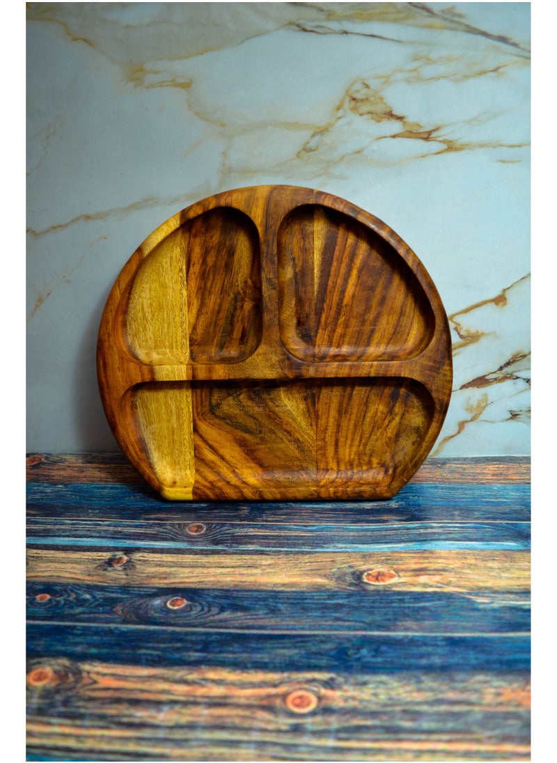 Egypt Antiques Children's food or entertainment service, hand-made wood, 100% natural colors, treated with olive oil  - Image 4