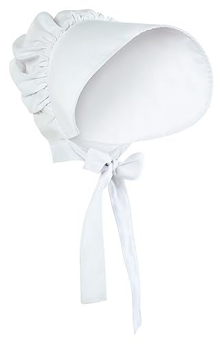 Rubies White Colonial Bonnet for Kids, Girl's No Size - Image 4
