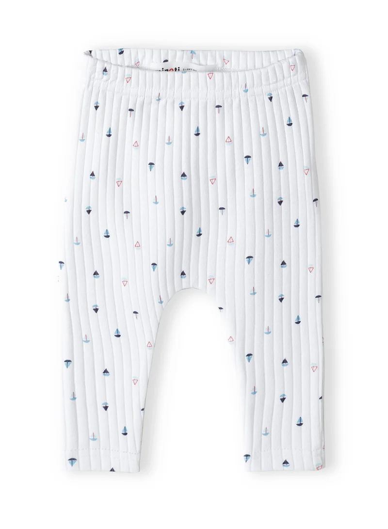 MINOTI 2-Pack Baby Leggings for Boys with Rib and Print Designs