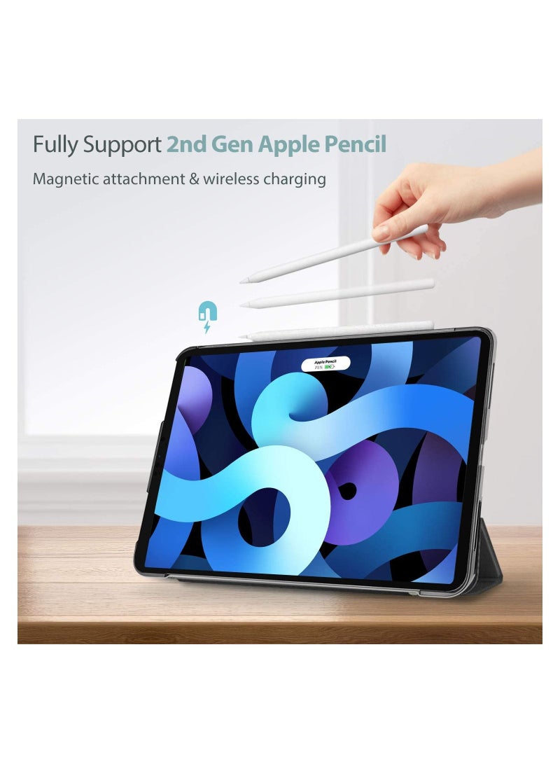 Procases iPad Air 5/Air 4 Case 10.9" 2022 2020, Slim Stand Hard Back Shell Protective Smart Cover Cases for iPad Air 5th/iPad Air 4th Generation -Black - Image 3