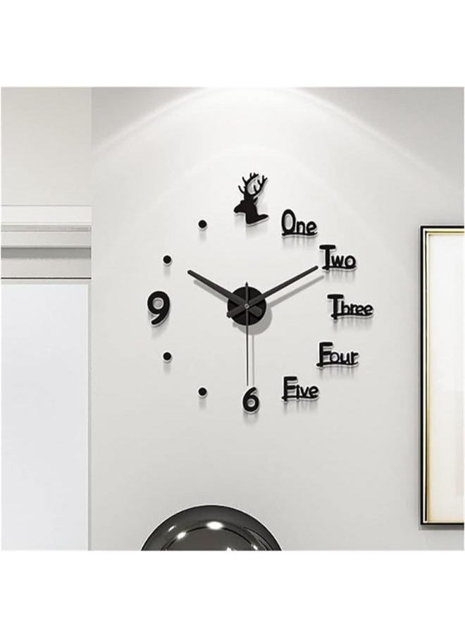 Home Gallery Numbers with dots Wood Wall Clock 
