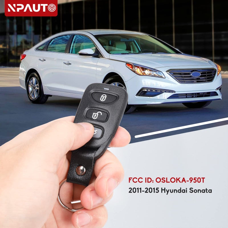 NPAUTO Key Fob Replacement for Hyundai Sonata 2011 2012 2013 2014 2015 Keyless Entry Remote Control Car Key Fobs (OSLOKA-950T, 4 Button, 1Pcs) - Image 3