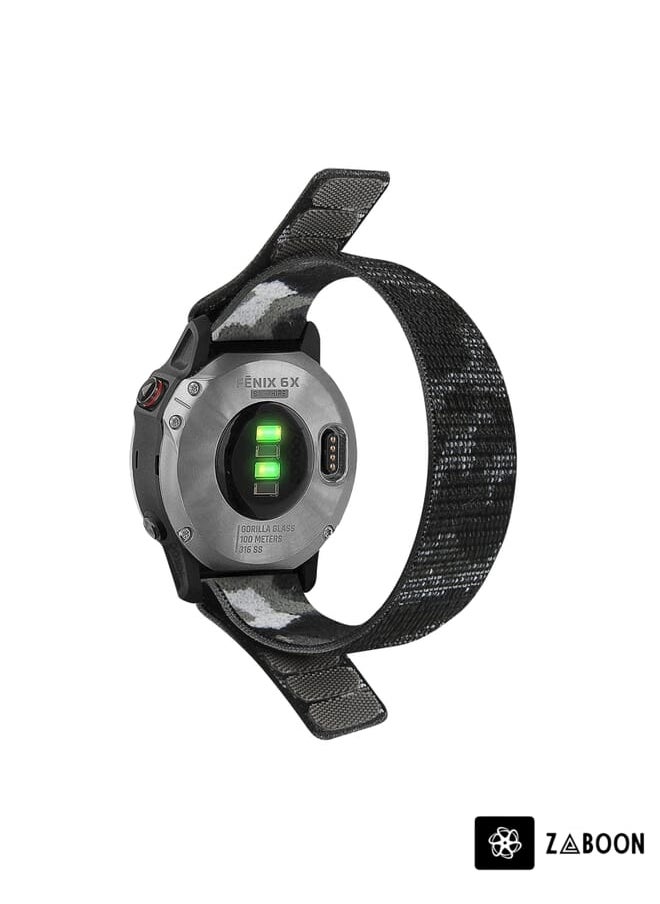 Garmin Fenix 7 Hook And Loop Fastener Nylon Watch Band