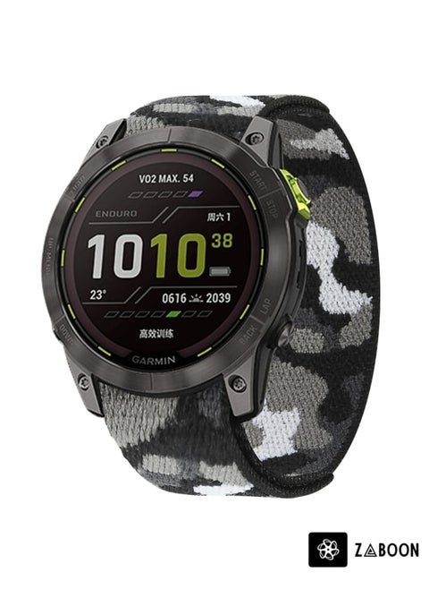 Garmin Fenix 7 Hook And Loop Fastener Nylon Watch Band