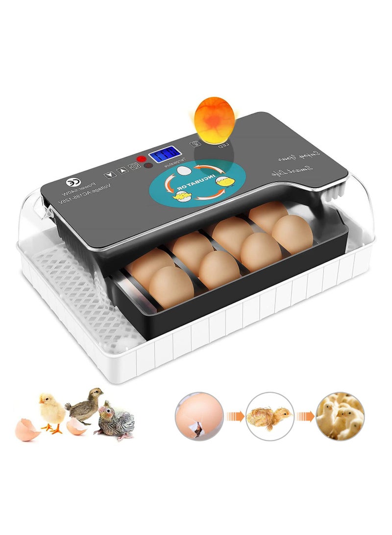 Arabest Egg Incubator, Poultry Hatcher with LED Display, Automatic Incubation Equipment for Hatching Chickens, Ducks, Geese, Quail, Pigeons  - Image 1