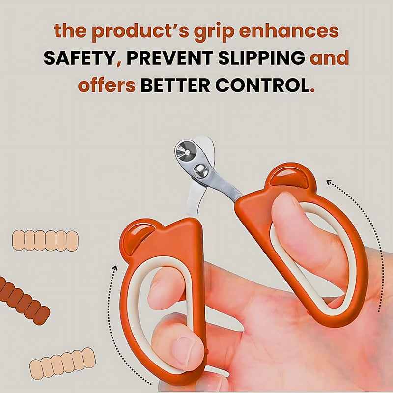 FAB TECH Cat Nail Cutter, Small Pets Grooming Tool, Cute Cat Clipper, Stainless Steel Cat Nail Cutter with PP Handle,Cat Nail Clipper Pet Nail Cutter for Small Pets - Image 5