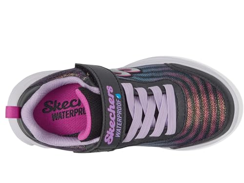 Skechers Girls Wavy Lites-Hydro Crush Sneaker, Black/Multi, 3.5 Big Kid - Image 3