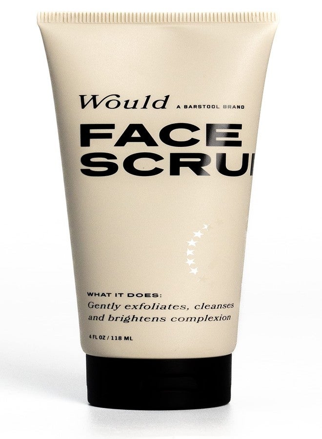 Would Exfoliating Face Scrub for Men by Barstool Sports, 4 fl. oz, Moisturizing Facial Wash, Improves Softness, and Helps Reduce Blemish Breakouts, Rinses Away Cleanly - Image 1