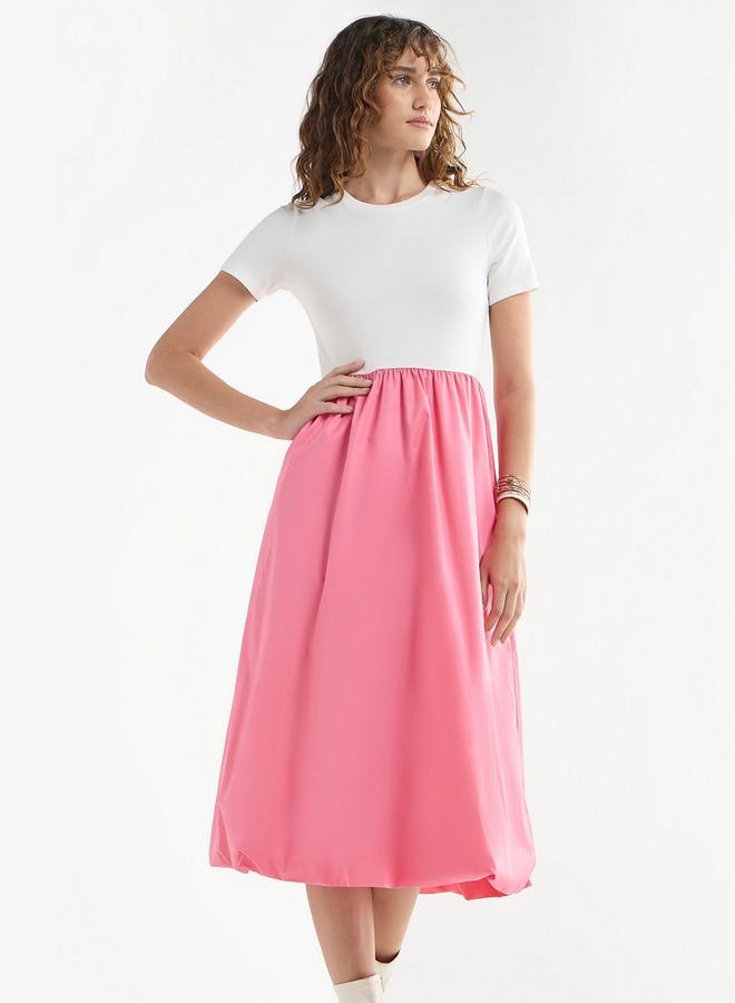Splash FAV Two-Toned Midi Dress - Image 1
