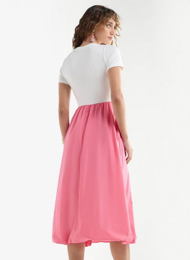 Splash FAV Two-Toned Midi Dress - Image 3