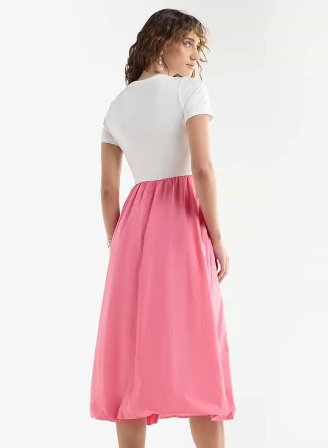 Splash FAV Two-Toned Midi Dress
