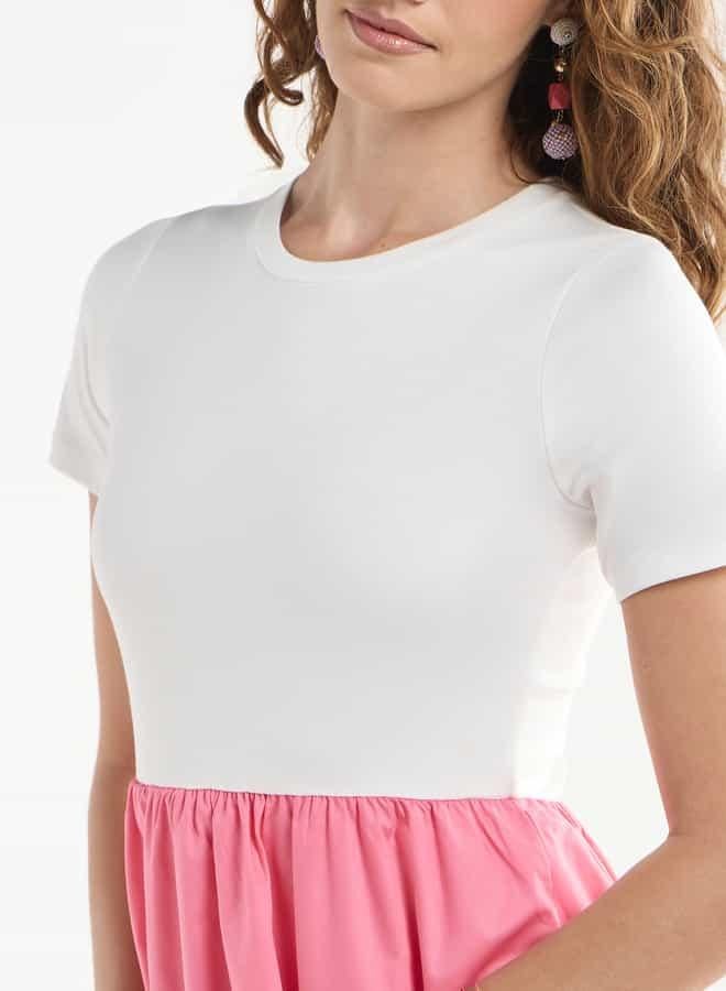 Splash FAV Two-Toned Midi Dress - Image 4