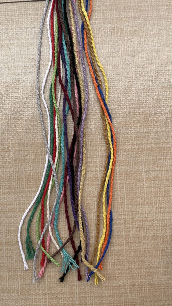 FLIPPED (109 Yards/1.5mm/35 Colors Optional) Macrame Cord Craft Macramé Cotton Baker Twine Craft Making Knitting Cord Rope DIY Wedding Decor Supply Christmas Wrapping String Rope (Red&1.5mm) - Image 4