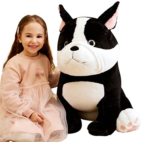 IKASA Giant Dog Stuffed Animal French Bulldog Plush Toy25 Large Big Jumbo Puppy Soft Toys Huge Size Cute Fluffy Fat PlushieGifts for Kids Girl - Image 1
