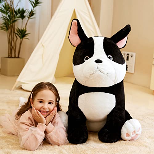 IKASA Giant Dog Stuffed Animal French Bulldog Plush Toy25 Large Big Jumbo Puppy Soft Toys Huge Size Cute Fluffy Fat PlushieGifts for Kids Girl - Image 5