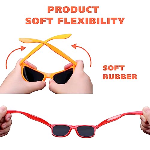 FANELEQU 60 Pack 12 Colors Neon Sunglasses Party Favors,80's Style Colorful Novelty Sunglasses Party Sets,Perfect for Birthday,Beach Pool,Summer Party,Goody Bag Fillers,for Boys Girls Teens adults - Image 3