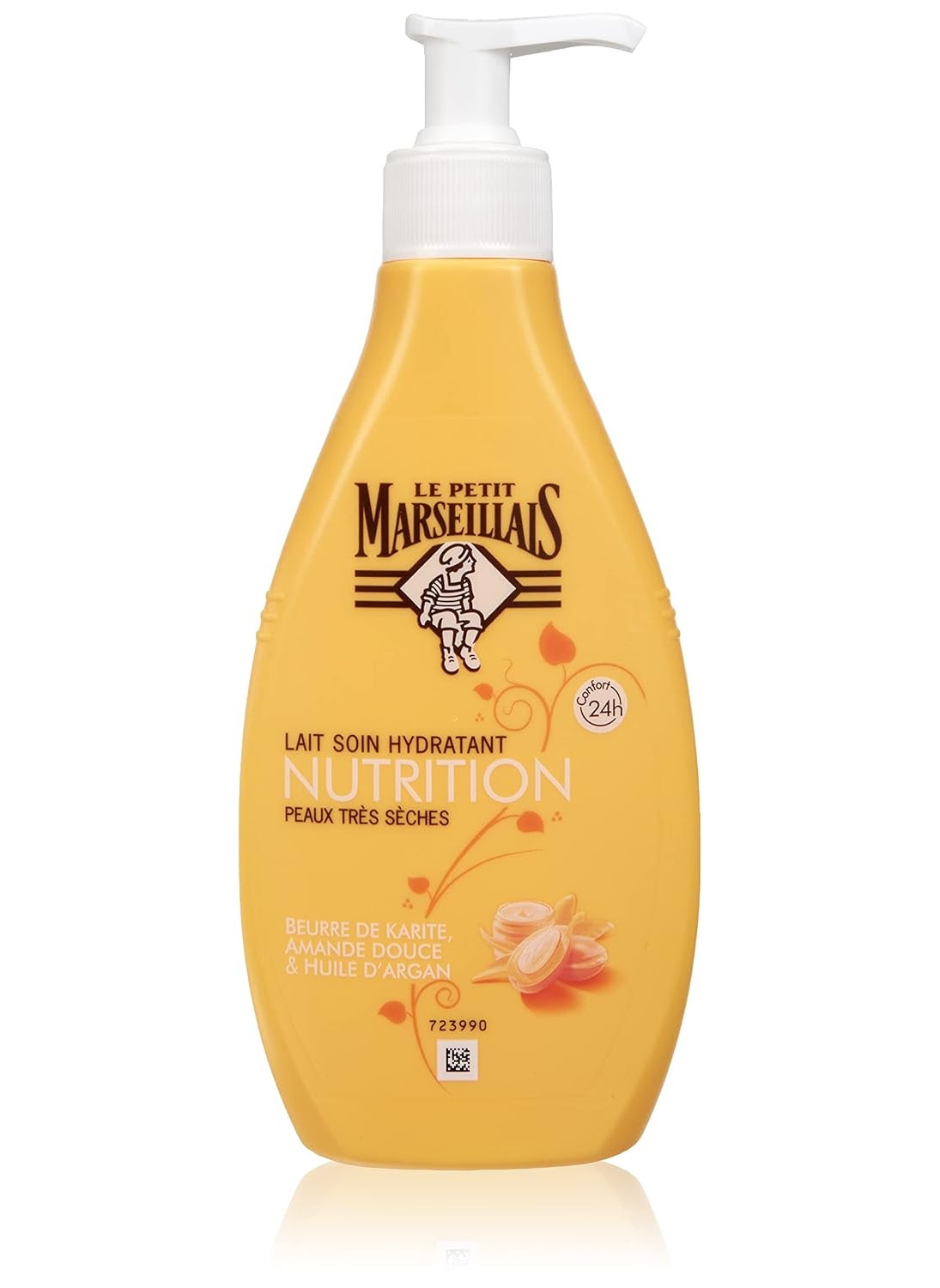 LE PETIT MARSEILLAIS Le Petit Marseillais Moisturising Body Milk with Shea Butter Almond and Argan Oil for Very Dry Skin 2x250ml 