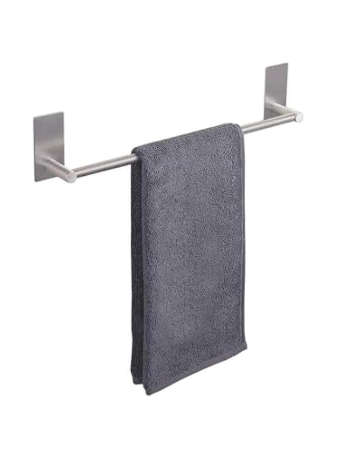 هوكور حامل مناشف من بورتالوف، قضيب منشفة من الستانلس ستيل 304 | مقاوم للصدأ والماء | ذاتي اللصق | محمل قوي | قوي | حامل ادوات تنظيف منشفة الحمام، 40 سم - Image 1