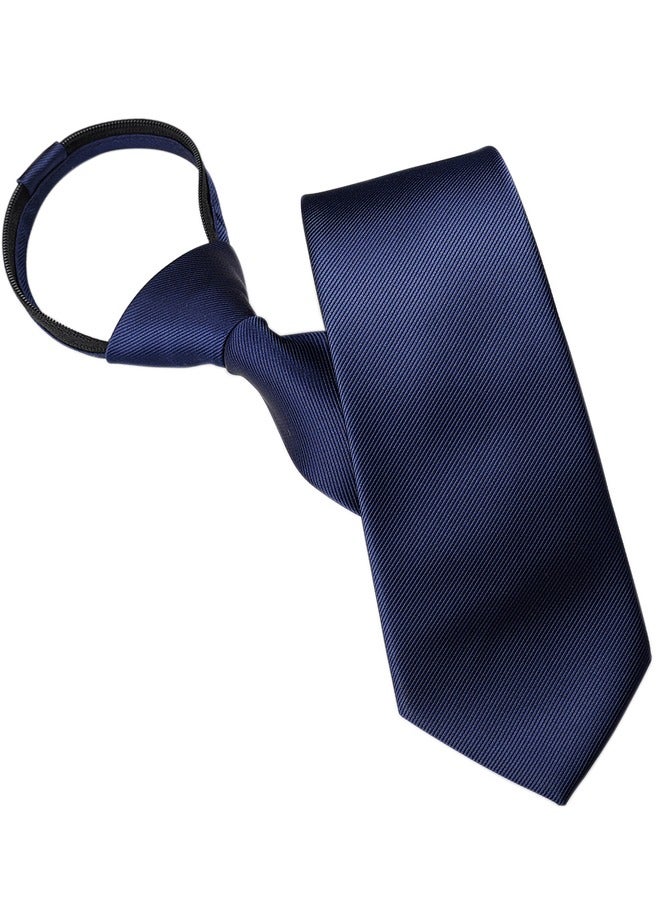 GUSGU 4PCS  Zipper Ties Set for Men Adjustable Men's Pretied Neckties Zip on Tie for Men Solid Color ﻿ - Image 5