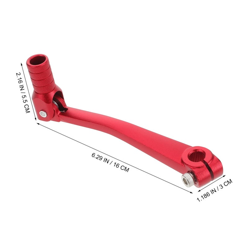 Red Aluminum Alloy Motorcycle Gear Shift Lever Brake Pedal Dirt Bike Shifter - Image 3