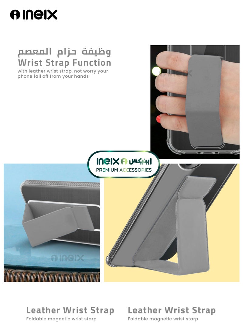 إينيكس جراب حماية شفاف 3 في 1 مغناطيسي ذو مسند للهاتف سامسونج جالكسي ايه55-أزرق بحري - Image 4