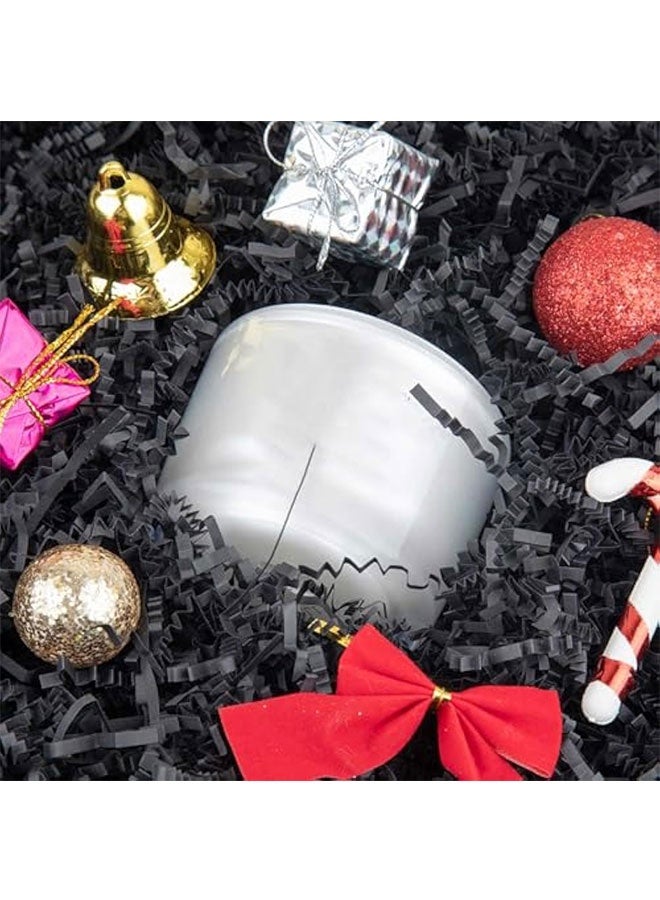 تجعيد قطع الورق تقطيع التعبئة العشب وسادة الورق Streamer لعيد الميلاد حفل الزفاف عيد الميلاد عروسة الخطوبة صناديق الهدايا الحرفية أكياس سلة حشو الديكور 100 غرام أسود - Image 3