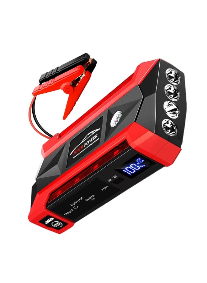 Generic Car Jump Starter 6000A, Jump Starter Battery Pack for Up to 6.0L Gas and 4.0L Diesel Engines, 12V Portable Jump Box with USB Ports, LED Display, Storage Case, and 4 Modes Flashlight  - Image 1