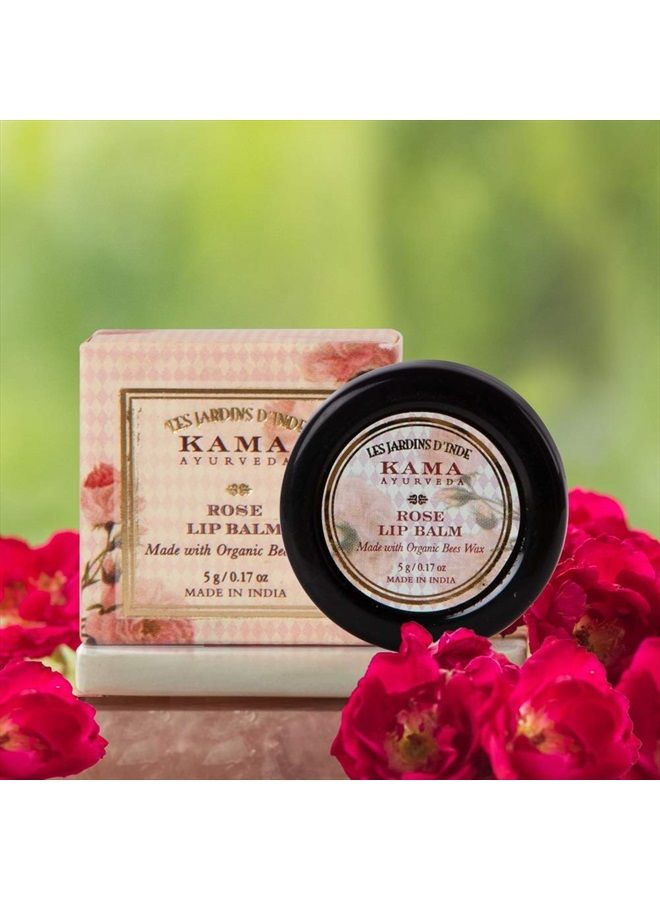 Kama Ayurveda Rose Lip Balm, 5g - Image 2