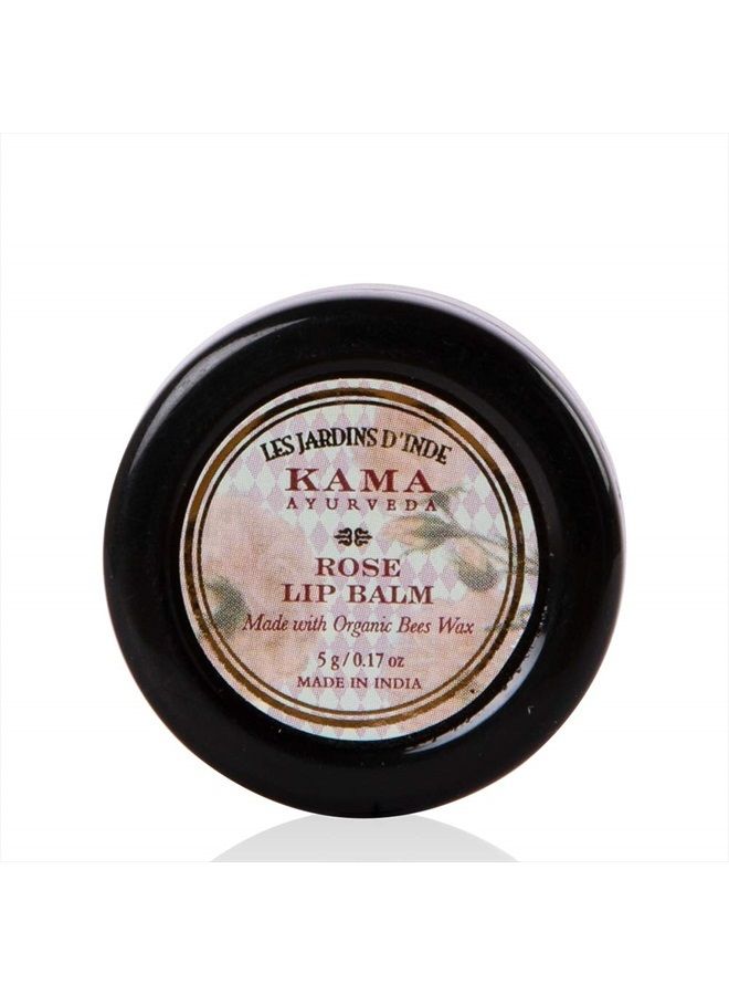 Kama Ayurveda Rose Lip Balm, 5g - Image 1