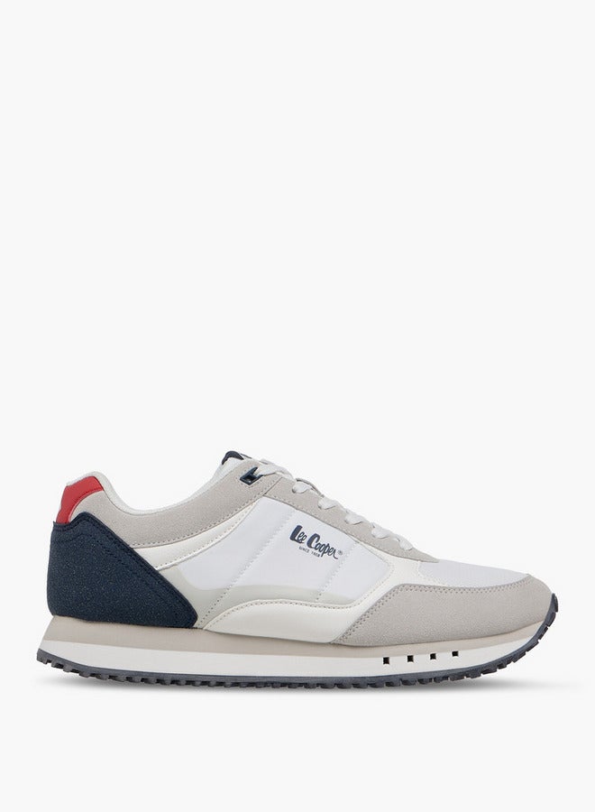 Lee Cooper Men's Logo Print Lace-Up Sneakers  - Image 4