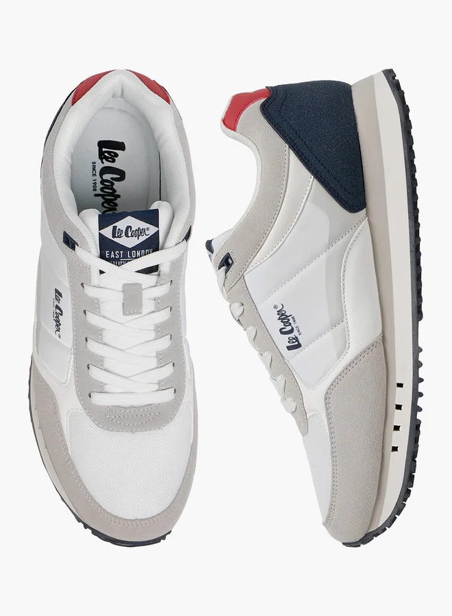 Lee Cooper Men's Logo Print Lace-Up Sneakers