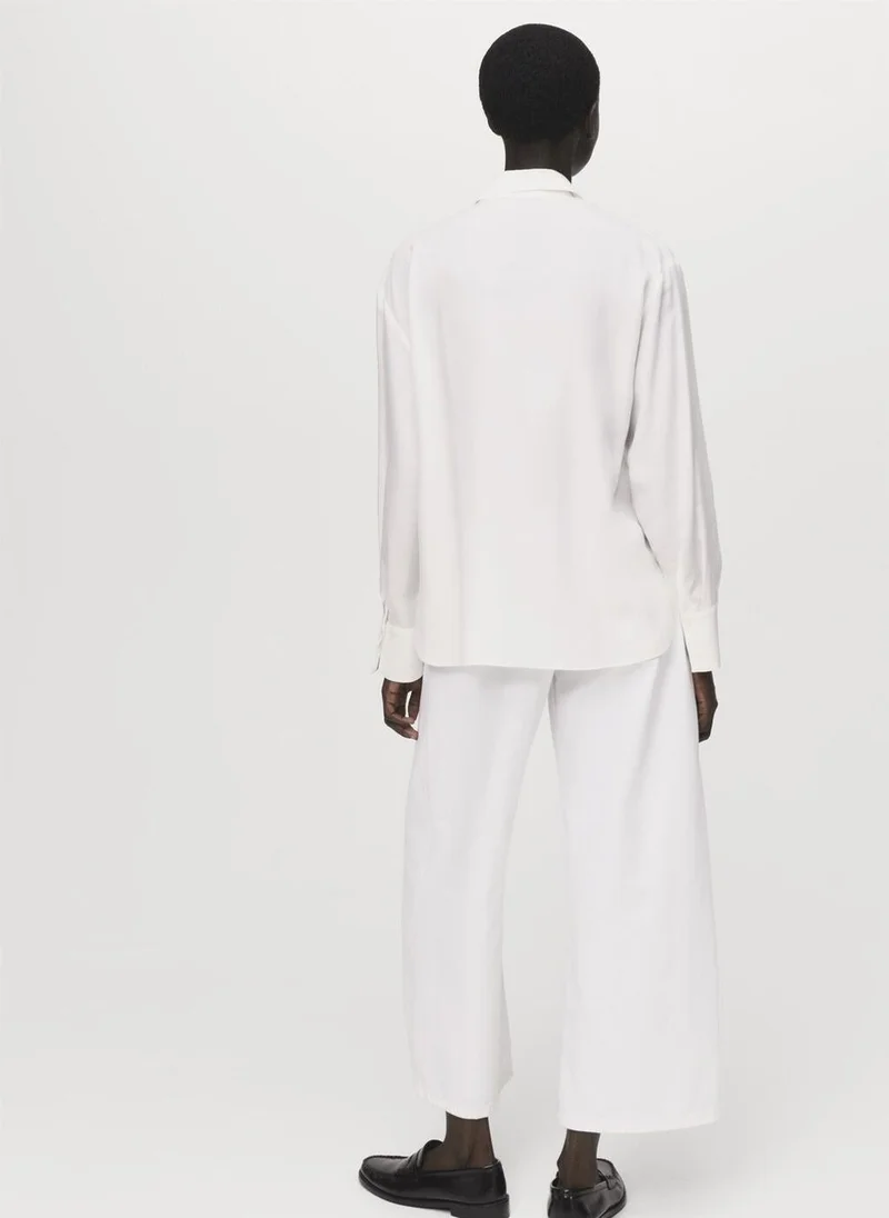 مانجو قميص ليوسل بأزرار مخفية