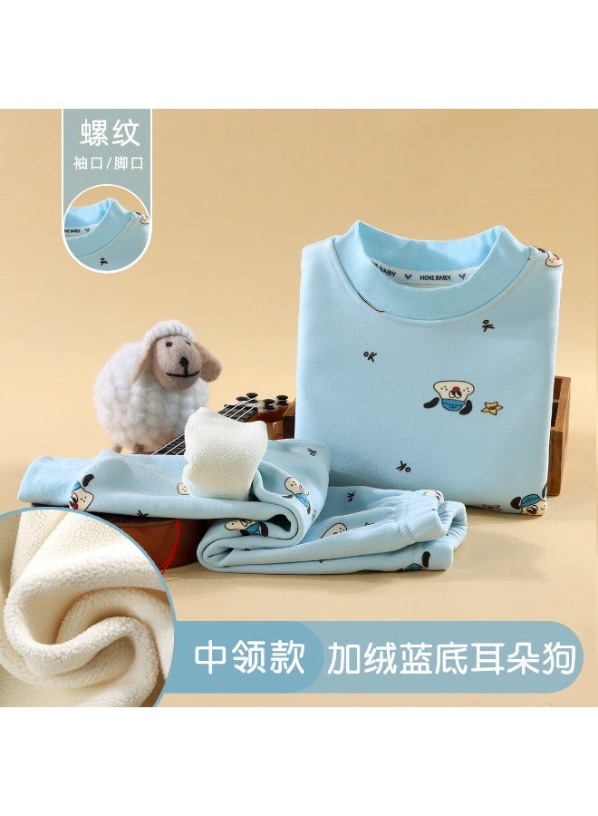 Children's Sets Kids Thermal Underwear Warm Pajamas 2Pcs Boys & Girls Autumn Winter Home Clothes Soft Comfortable Base Layer - Image 1