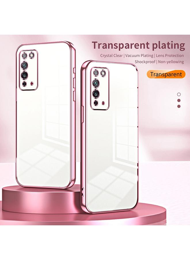 Green Tiger Case For Honor X10 Transparent Plating Fine Hole Phone Case - Image 2