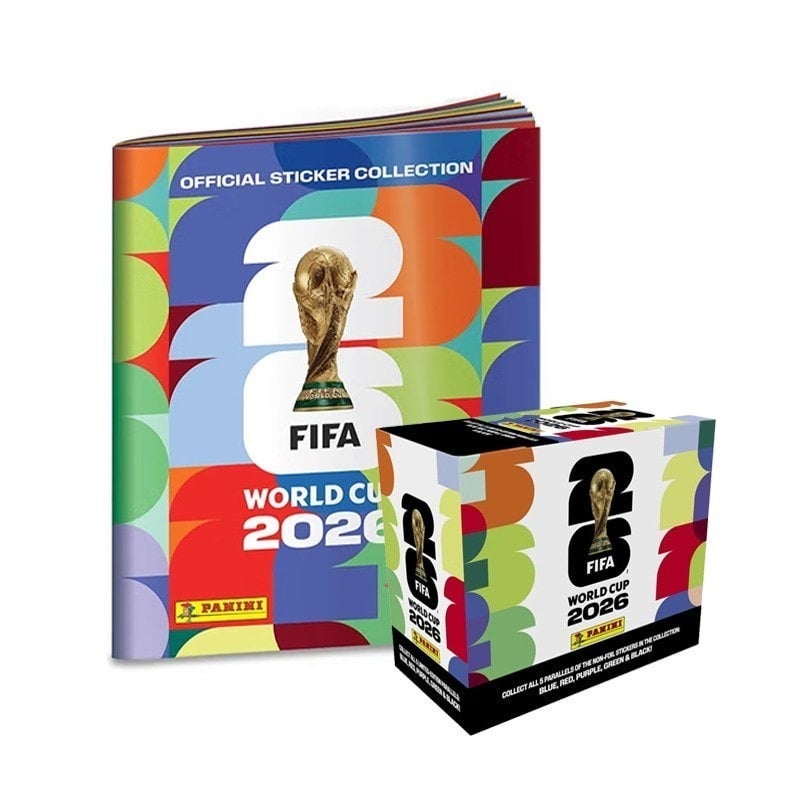 Panini 2026 FIFA World Cup Sticker Pack u0026 Album Set — Official Collectible Stickers (25Packs + Album) - Image 1