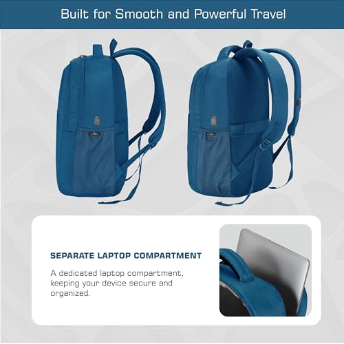 TRAWOC 35L Laptop Backpack TPB05 | Office & Travel Bag with 16-Inch Padded Laptop Compartment, USB Charging Port - 3-Year Warranty, Englishblue - Image 5