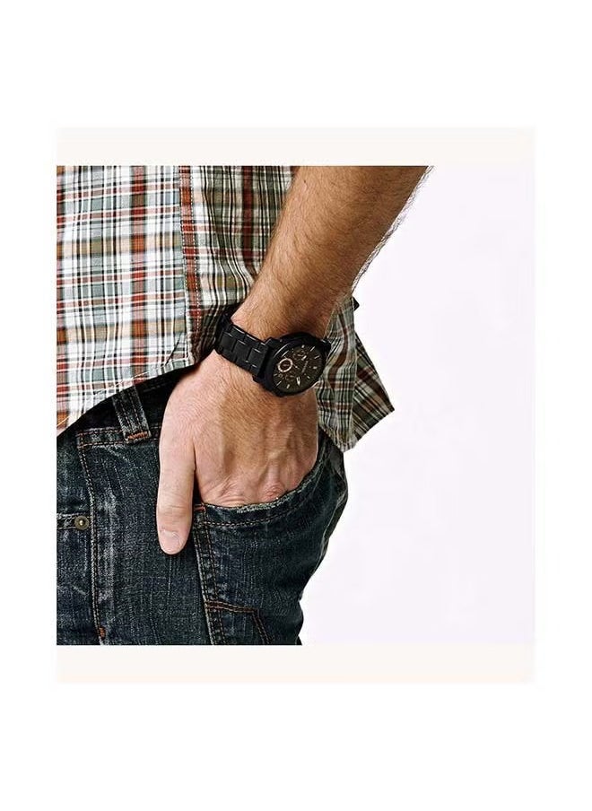 FOSSIL - Men's Stainless Steel Analog Watch FS4682 - 42 mm - Black - Image 1