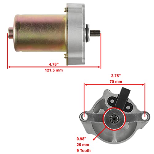 Caltric Starter Compatible with Polaris Outlaw 90 110 20072023 Sportsman 90 110 200720230453478 0454952 - Image 3