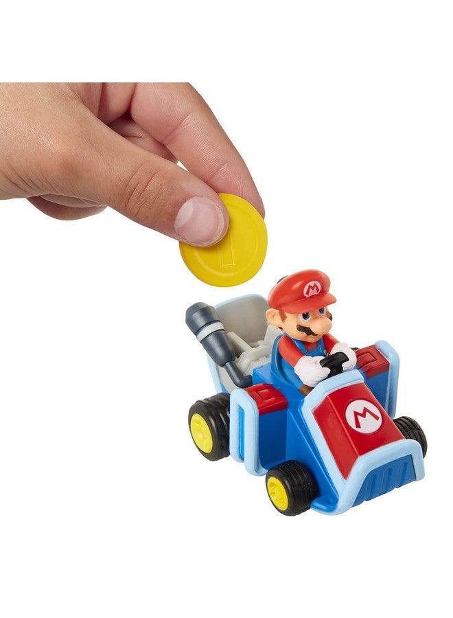 SUPER MARIO Coin Racers Cars 3Pk Vehicle Set, Yellow - Image 3