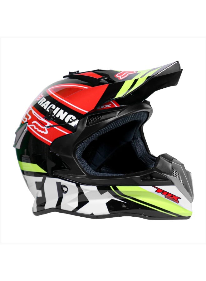 Fox XL Gloss Black Motocross Full Face Helmet DOT Approved 835519 XL - Image 3