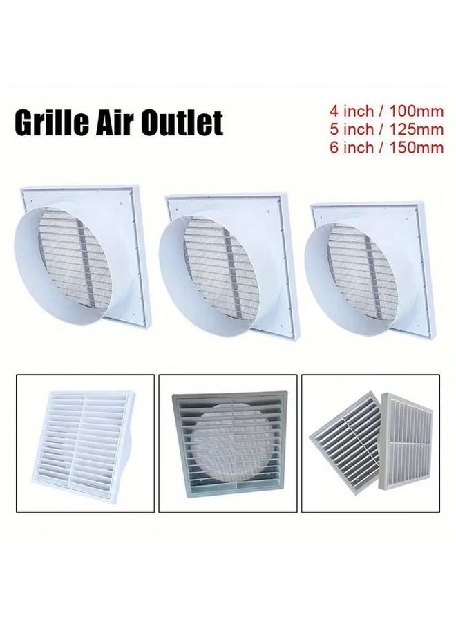 Modern Plastic Wall Mounted Ceiling Air Vent Grille 5 Inches 125mm Durable Ventilation Cover - Image 2